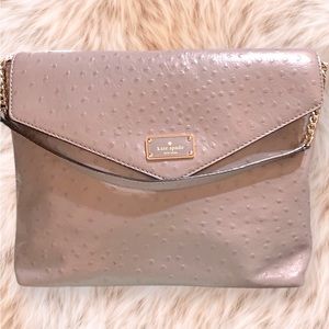 Kate Spade Embossed Ostrich A La Vita Shoulder Bag